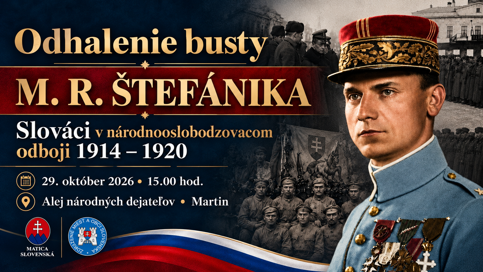 Odhalenie busty M.R.Štefánika